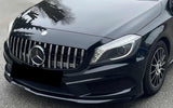 Mercedes Benz A-Class A180 A200 A45 AMG W176 (12-15) Chrome Silver GT-R Panamericana Style Front Bumper Grill Grille Replacement - ELITE GARAGE