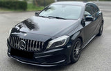 Mercedes Benz A-Class A180 A200 A45 AMG W176 (12-15) Chrome Silver GT-R Panamericana Style Front Bumper Grill Grille Replacement - ELITE GARAGE