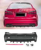Lexus IS250 IS350 - EG Rear Bumper Twin Exhaust with Brake Lights (06-13) - ELITE GARAGE