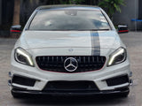 Mercedes Benz A-Class A180 A200 A45 AMG W176 (12-15) Black GT-R Panamericana Style Front Bumper Grill Grille Replacement - ELITE GARAGE