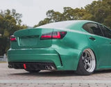 Lexus IS250 IS350 - EG Rear Bumper Twin Exhaust with Brake Lights (06-13) - ELITE GARAGE