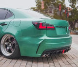 Lexus IS250 IS350 - EG Rear Bumper Twin Exhaust with Brake Lights (06-13) - ELITE GARAGE