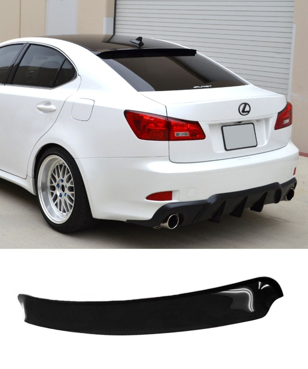 IKON MOTORSPORTS Roof Spoiler For Lexus IS250 IS350 (2006-2013) – Dark Gray Mica #1G0
