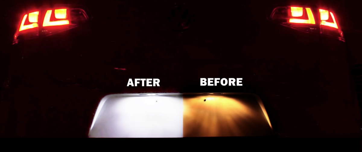 Golf Mk6 Gti Led License Plate Lights Volkswagen Golf MK7 Rear