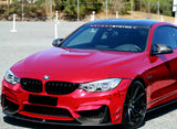 BMW M Series M3 F80 / M4 F82 F83 (DRY CARBON FIBER) Front Bumper Bar Splitter Covers