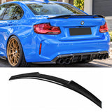 BMW 2 Series F22 F87 M2 (CARBON FIBER) M4 Style Rear Boot Spoiler Lip