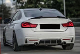 BMW 4 Series F32 Coupe (GLOSS BLACK) M4 Style Rear Boot Spoiler Lip - ELITE GARAGE