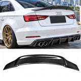 Audi A3/S3/RS3 8V (CARBON FIBER) Renntech Style Rear Boot Spoiler (2013-2020)