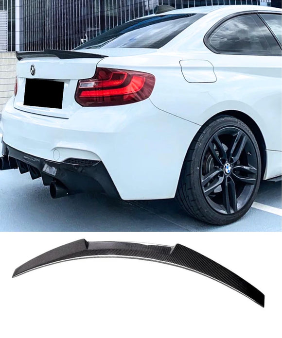 BMW 2 Series F22 F87 M2 (CARBON FIBER) M4 Style Rear Boot Spoiler Lip