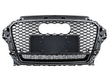 Audi Pre-Facelift A3 S3 8V (2013-2016) Gloss Black RS3 Style Front Bumper Grill Grille Replacement