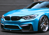 BMW M Series M3 F80 M4 F82 F83 (CARBON FIBER) Front Upper Bumper Flaps Trims