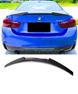 BMW 4 Series F36 Sedan (Carbon Fiber) M4 Style Rear Boot Spoiler Lip
