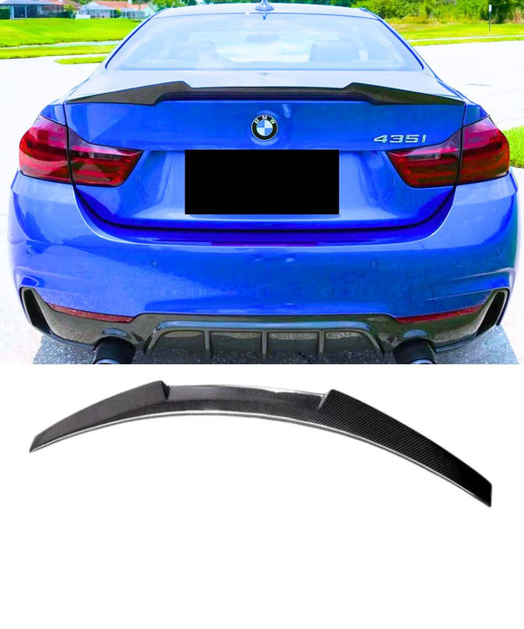 BMW 4 Series F36 Sedan (Carbon Fiber) M4 Style Rear Boot Spoiler Lip