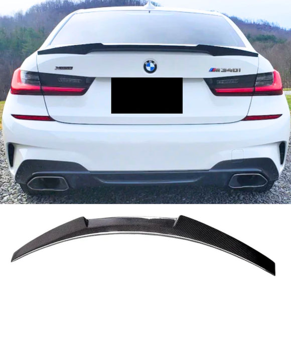 BMW 3 Series G20 G80 (CARBON FIBER) M4 Style Rear Boot Spoiler Lip - ELITE GARAGE