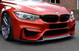 CS Style Front Lip Gloss Black for BMW M3 F80 / M4 F82 F83 2015–2020 - ELITE GARAGE