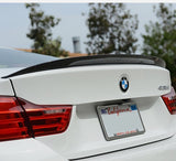 BMW 4 Series F32 Coupe 2 Door (GLOSS BLACK) - P Style Rear Boot Spoiler Lip