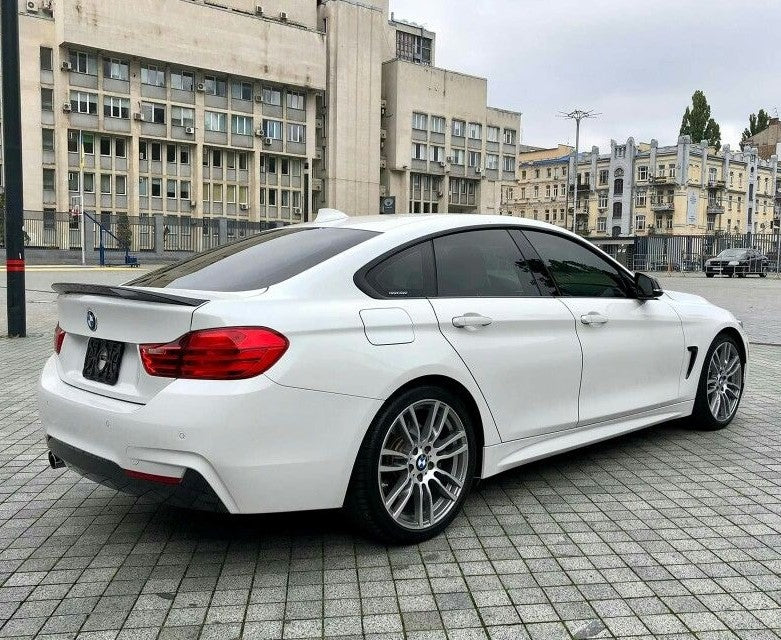 BMW 4 Series F36 Sedan (GLOSS BLACK) P Style Rear Boot Spoiler Lip ...