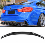 BMW 4 Series F36 Sedan (Carbon Fiber) M4 Style Rear Boot Spoiler Lip