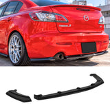 Mazda 3 BL Sedan - Rear Bumper Diffuser Lip Apron Single Exhaust (09-11)