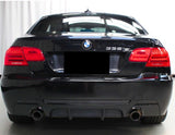 BMW 3 Series E92 Coupe E93 Convertible - Rear Bumper Diffuser Lip (Dual Single Exhausts)