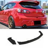 Mazda 3 BL Hatchback - Rear Bumper Diffuser Lip Apron Single Exhaust (09-11)