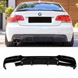 BMW 3 Series E92 Coupe E93 Convertible - Rear Bumper Diffuser Lip (Dual Twin Left Exhaust)