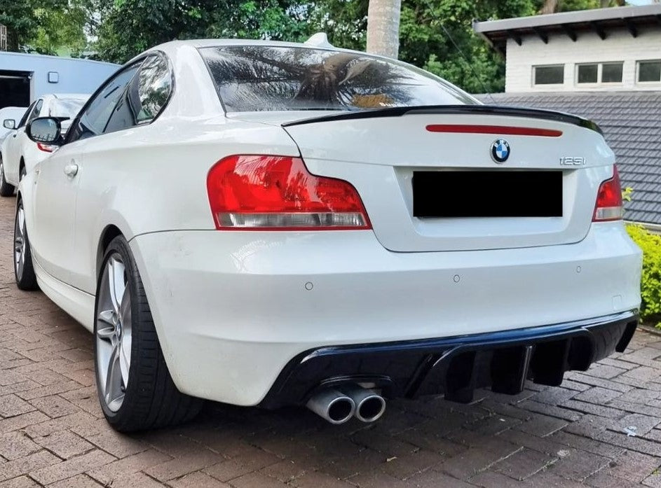 BMW 1 Series E82 Coupe M Sport - Rear Bumper Diffuser Lip (Dual Twin ...