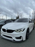 CS Style Front Lip Gloss Black for BMW M3 F80 / M4 F82 F83 2015–2020 - ELITE GARAGE