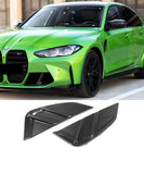 BMW M Series M3 G80 G81 / M4 G82 G83 - Side Replacement Fender Flare Trims (Dry Carbon Fiber)