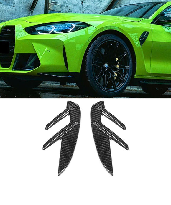 BMW M Series M3 G80 G81 / M4 G82 G83  - Side Cover Fender Flare Trims (Dry Carbon Fiber)