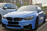 BMW M Series M3 F80 M4 F82 F83 - (GLOSS BLACK) M Performance Style Front Chin Lip Spoiler