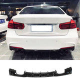 BMW 3 Series F30 335i 340i M Sport - Rear Bumper Diffuser Lip (Quad Twin Exhaust) - ELITE GARAGE