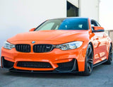 BMW M Series M3 F80 / M4 F82 F83 (DRY CARBON FIBER) Front Bumper Bar Splitter Covers