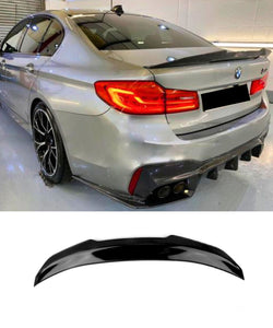 BMW 5 Series G30 F90 M5 (GLOSS BLACK) PSM Style Rear Boot Spoiler Lip - ELITE GARAGE