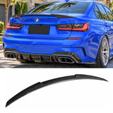 BMW 3 Series G20 G80 (CARBON FIBER) M4 Style Rear Boot Spoiler Lip
