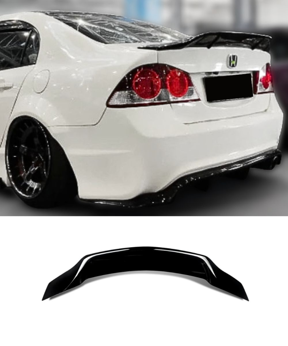 Fd2 Rear Honda Civic FD FD2 - Renntech Style Ducktail Rear Boot Spoiler (06-12 ...