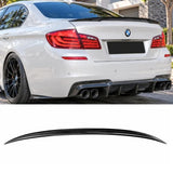 BMW 5 Series F10 M5 Sedan (Carbon Fiber) Performance P Style Rear Boot Spoiler Lip