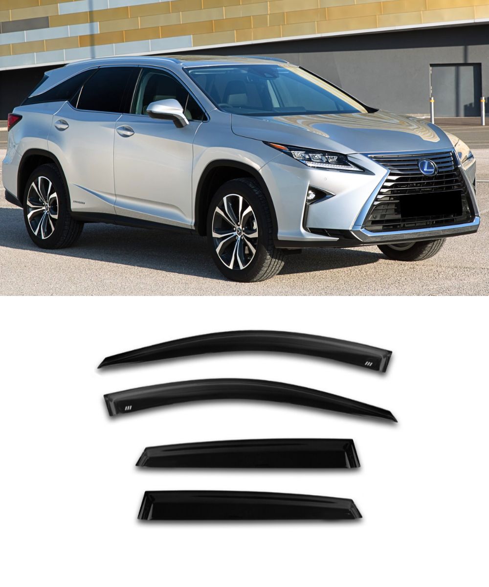 Window Visors Weathershields FOR Lexus RX 2018-2022 AL RX350L RX450hL ...