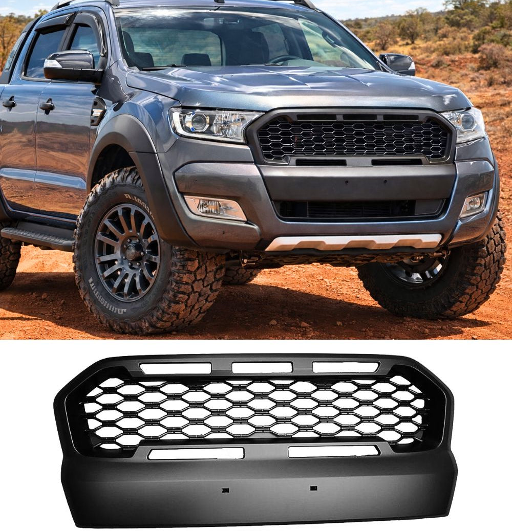 Ford Ranger PX2 Honeycomb Grille XLT Wildtrak XL XLS 15-18– ELITE GARAGE