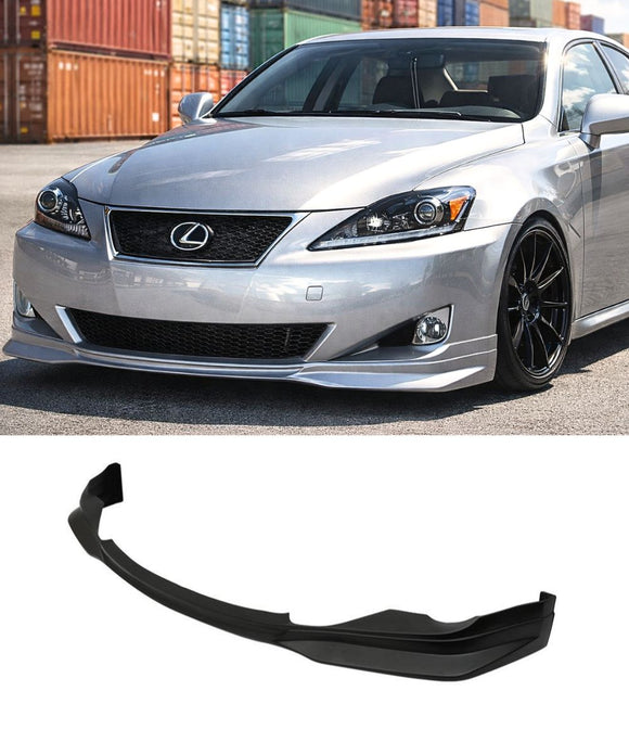 Carbon Fiber Style Front Bumper Lip Spoiler Splitter – Fits 06-08 Lexus IS250 IS350 6 thumbnail image