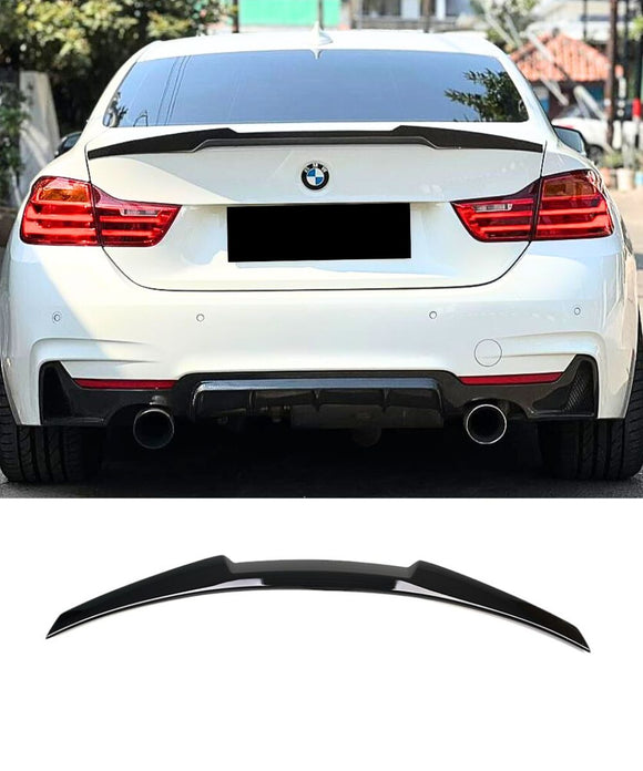 BMW 4 Series F32 Coupe (GLOSS BLACK) M4 Style Rear Boot Spoiler Lip ...