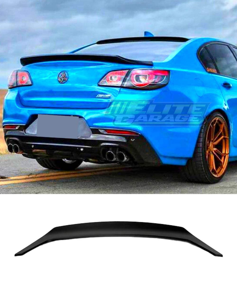 Plastic Rear Boot Spoiler For Holden Commodore VE Z Redline / SV6 / SS – Mr Bodykits, Black