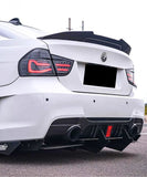 BMW 3 Series E90 Sedan (GLOSS BLACK) PSM Style Rear Boot Spoiler Lip - ELITE GARAGE