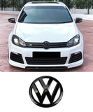 Volkswagen Golf GTI R MK6 - Front & Back Badges (GLOSS BLACK) - ELITE GARAGE