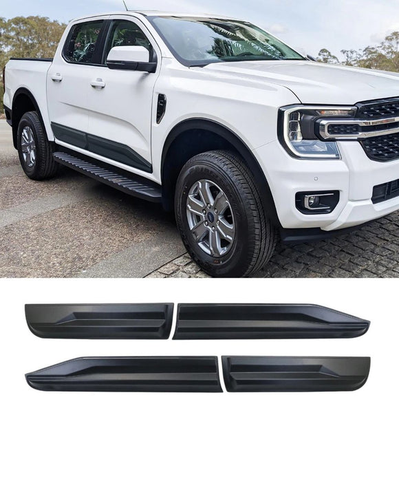 Slim Door Body Cladding Black for Ford Ranger Next Gen T9 (2022-2025) - ELITE GARAGE