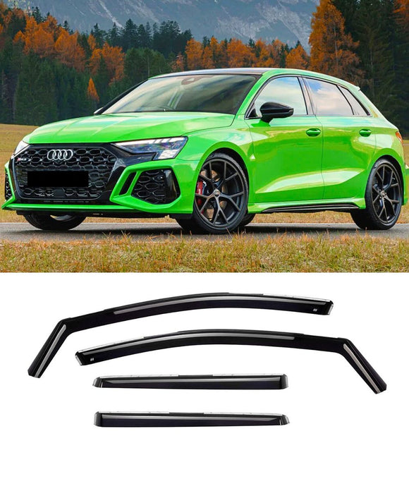 Audi A3 S3 RS3 Hatch 8Y (22-25) In-Channel Window Visors / Weathershields - ELITE GARAGE