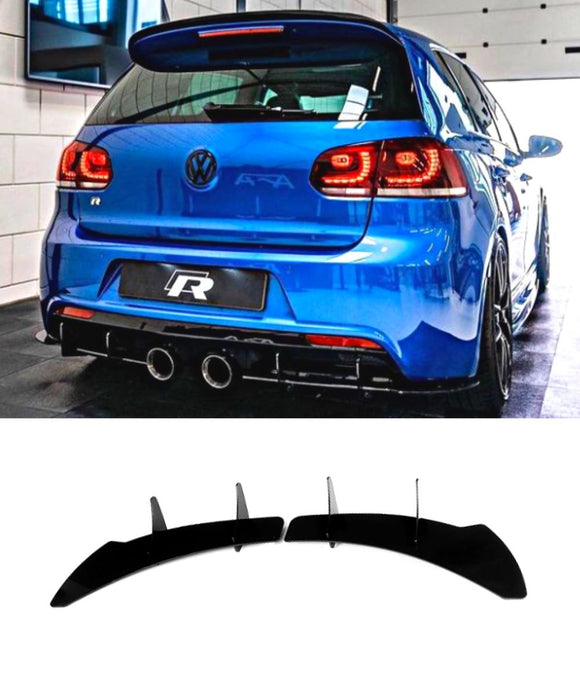 Volkswagen Golf MK6 R - Rear Diffuser (GLOSS BLACK) | ELITE GARAGE