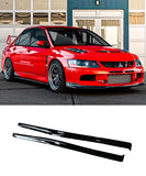 (GLOSS BLACK) Mitsubishi Lancer Evolution 7/8/9 - Side Skirts & Rear Pods (DAMD Style) - ELITE GARAGE