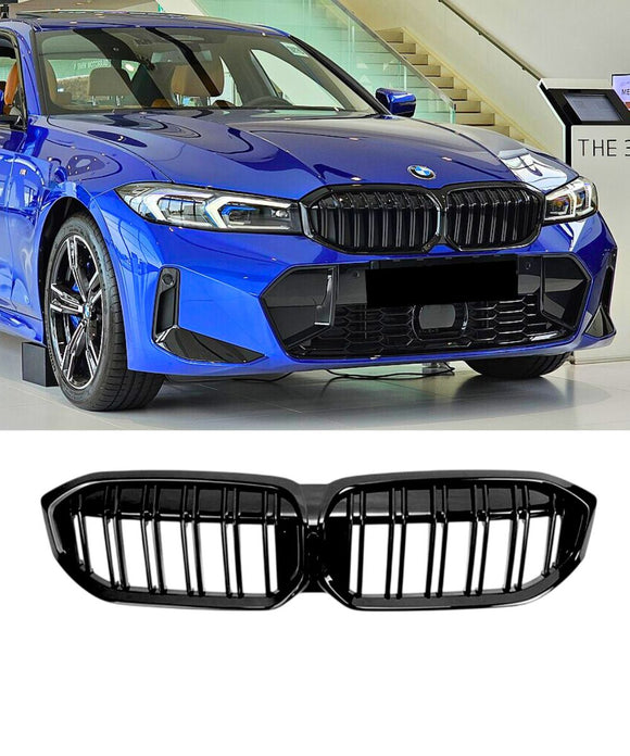 BMW 3 Series G20 / G21 LCI (GLOSS BLACK) M3 Style Front Grille (2022–2024)