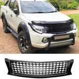 Front Grille for Mitsubishi Triton MQ / L200 (2015-2019) Matte Black - ELITE GARAGE